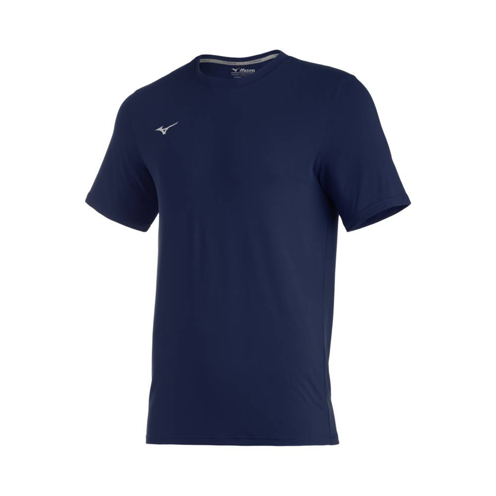 Mens Mizuno Comp Diamond Short Sleeve Crew Baseball T-Shirts Navy Philippines (LRKDBV139)